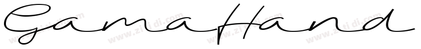 GamaHand Regular字体转换